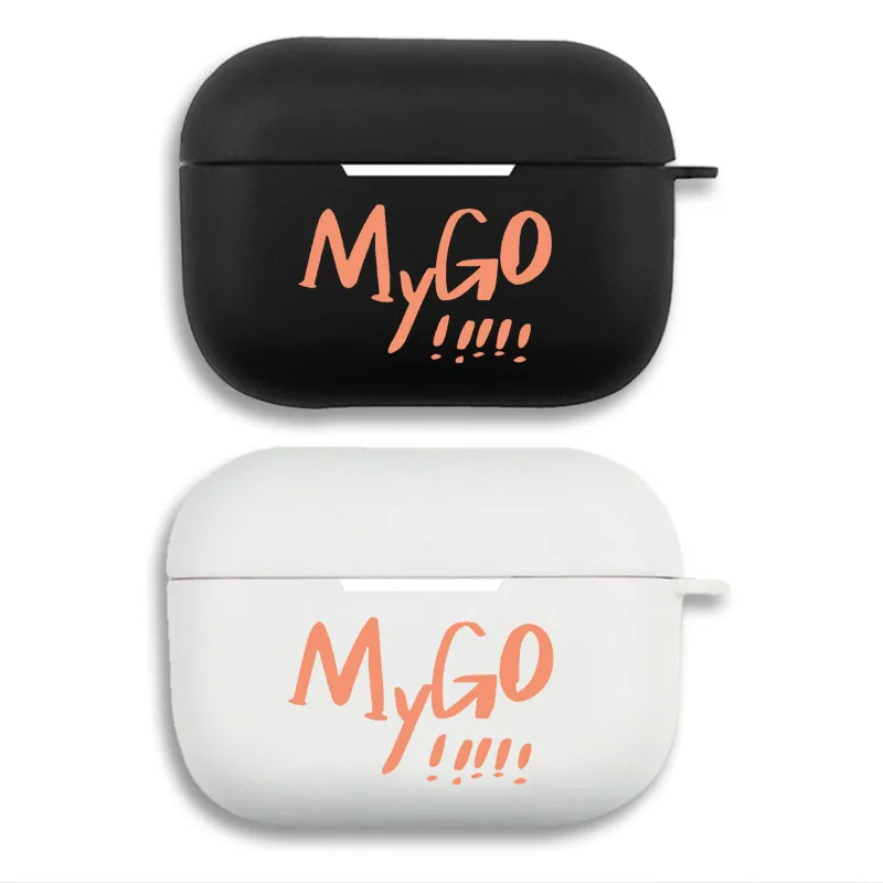 BanG Dream! It's MyGO!!!!! - Anime Band Logo Graphic Print Matte Silicone AirPods Case