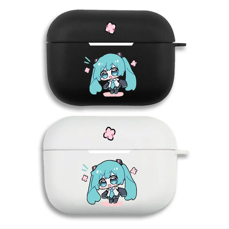 Vocaloid Vocaloid Star - Cute Sakura Cherry Blossom Chibi Anime Graphic Print Matte Silicone AirPods Case