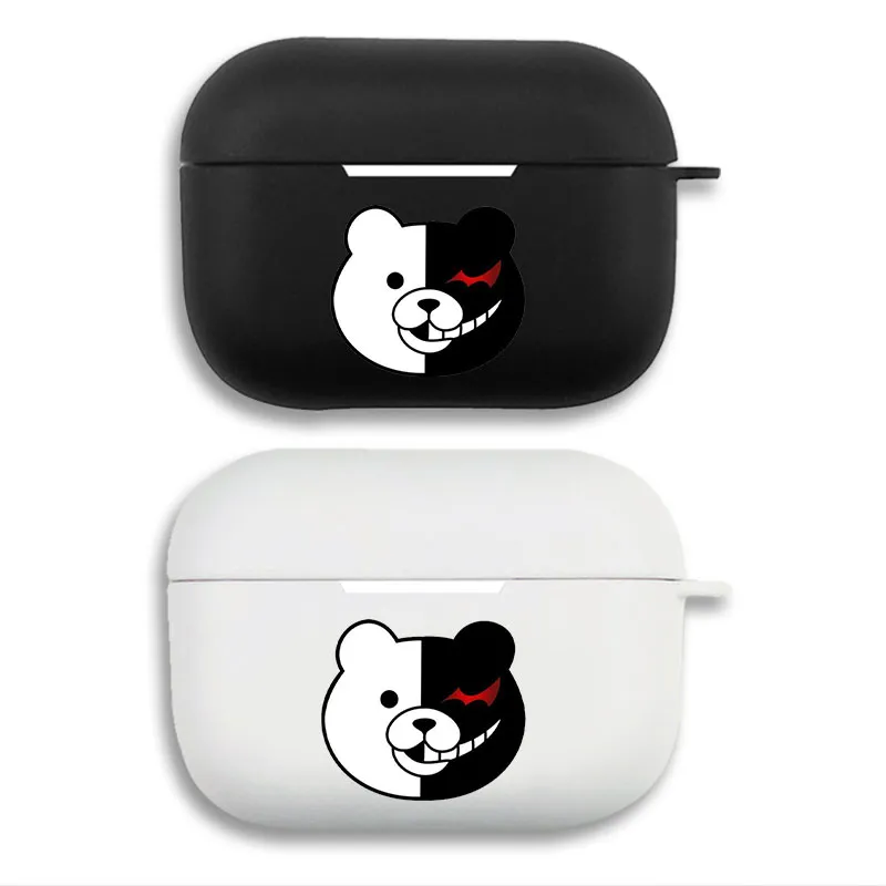 Danganronpa Monokuma - Evil Bear Graphic Print Matte Silicone AirPods Case