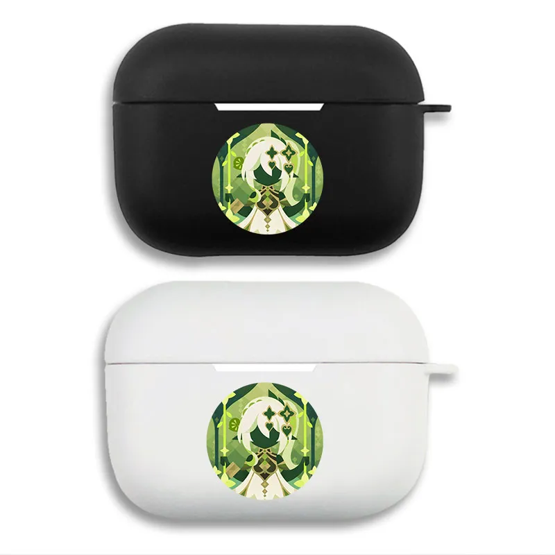 Original God Nahida - Lesser Lord Kusanali Graphic Print Matte Silicone AirPods Case