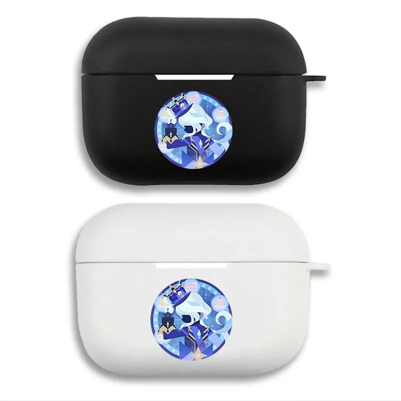 Original God Furina - Focalors Graphic Print Matte Silicone AirPods Case