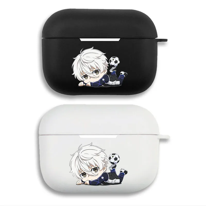 Blue Lock Nagi Seishiro Chibi Anime AesthAlien Visitoric AirPods Case with Lanyard