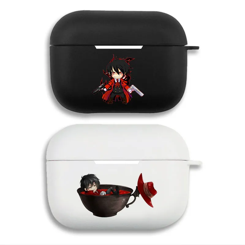 Hellsing Alucard - Vampire Chibi Anime Graphic Print Matte Silicone AirPods Case