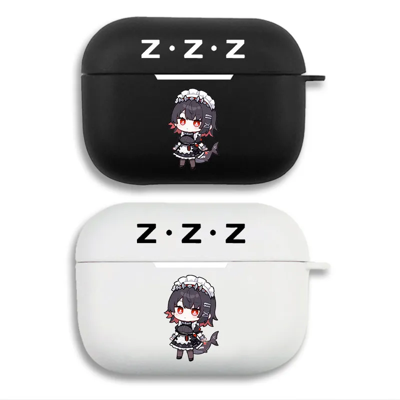 	Original God Ellen Joe Maid Cute Chibi Gaming Soft Matte Silicone AirPods Case Cover with Lanyard