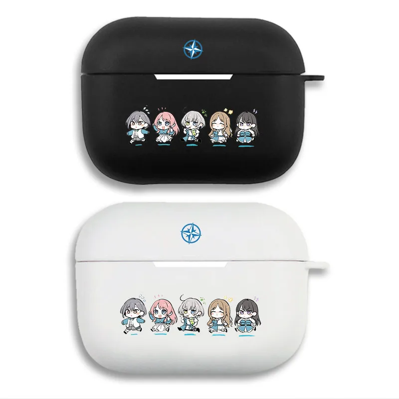 MyGO!!!!! Chibi Anime Characters - Cute Band Group Graphic Print Matte Silicone AirPods Case