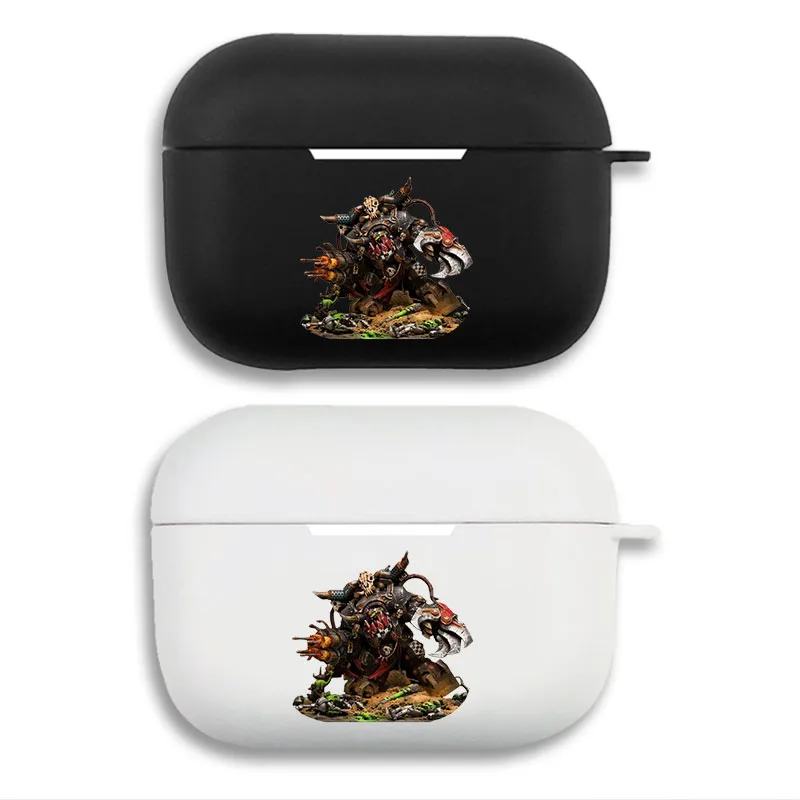 Warhammer 40k Ghazghkull Thraka Ork Print Matte Silicone AirPods Case