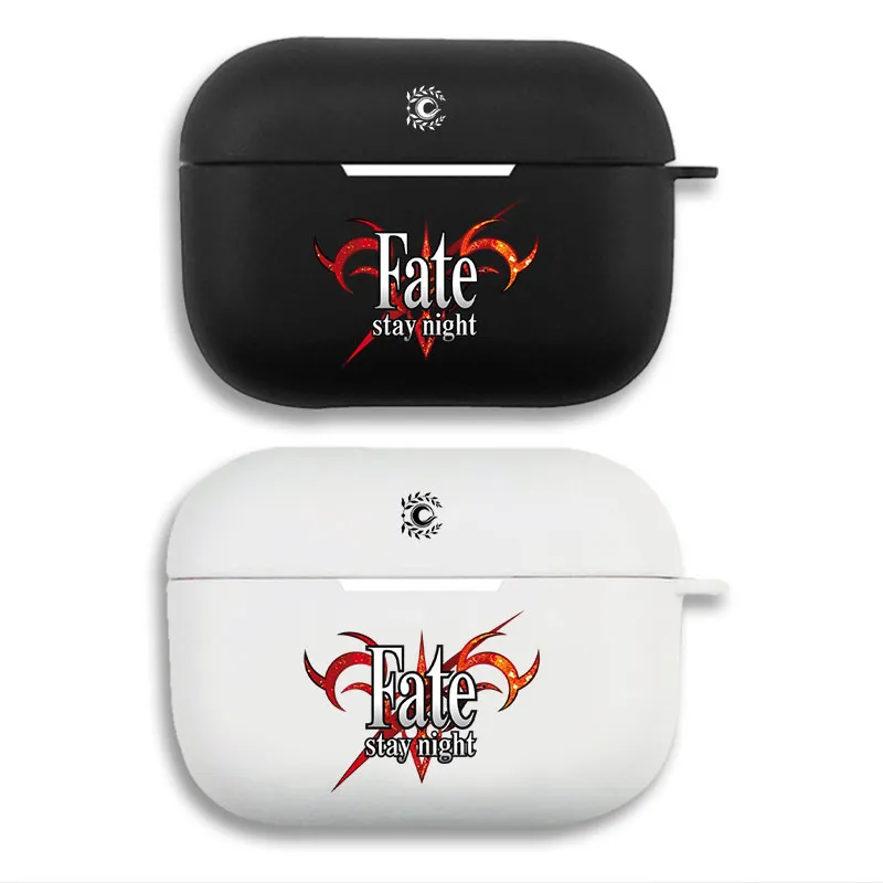 Fate/stay night Command Spells & Logo Print Matte Silicone AirPods Case