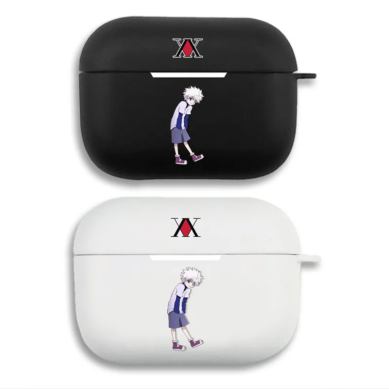Hunter x Hunter Killua Zoldyck Anime Graphic Print Matte Silicone AirPods Case