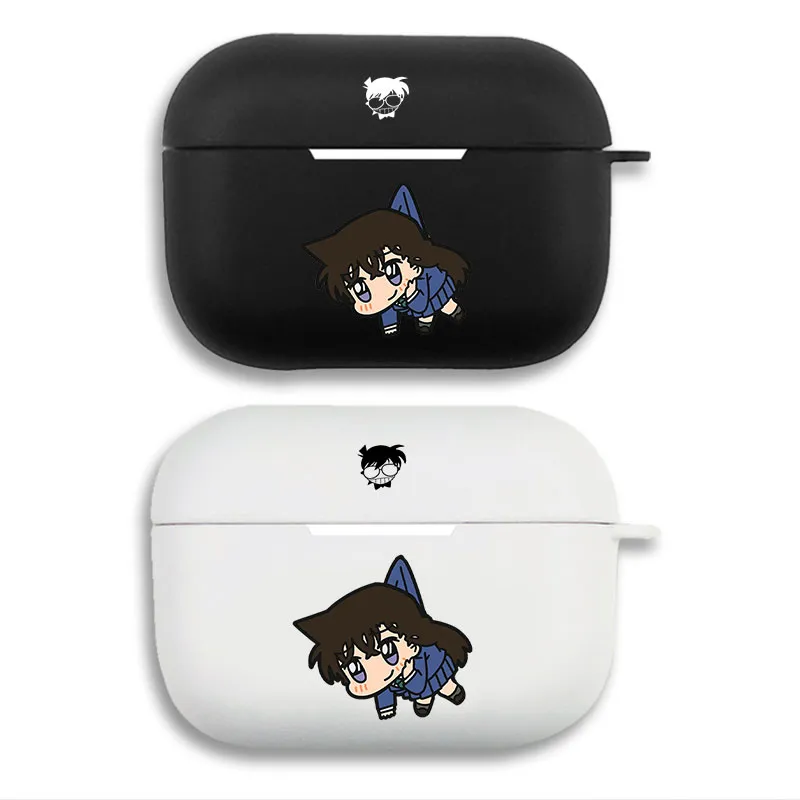 DAlien Visitorective Conan - Ran Mouri Chibi Graphic Print Matte Silicone AirPods Case