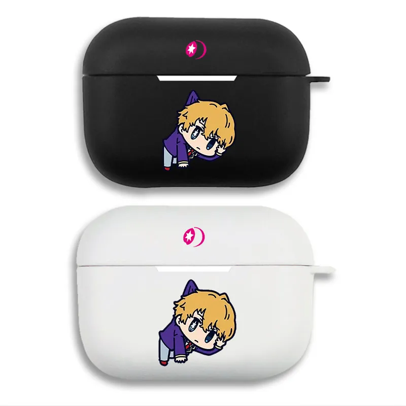 Oshi no Ko - Aquamarine Hoshino Chibi Graphic Print Matte Silicone AirPods Case