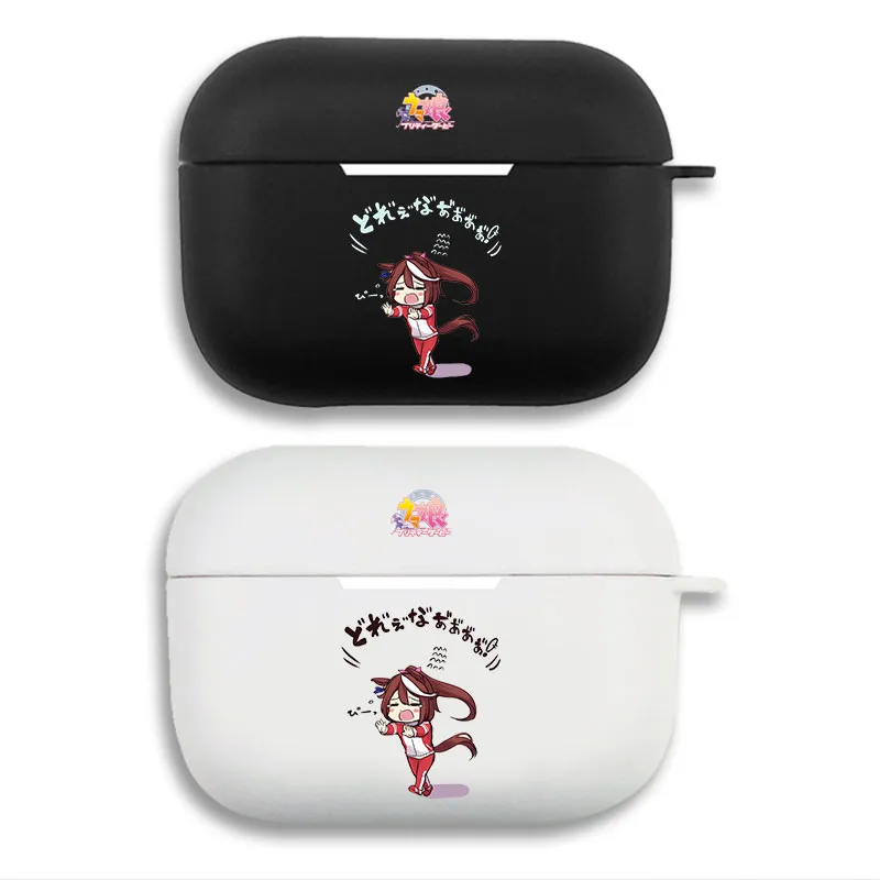 Uma Musume - Tokai Teio Cute Gym Suit Chibi Graphic Print Matte Silicone AirPods Case