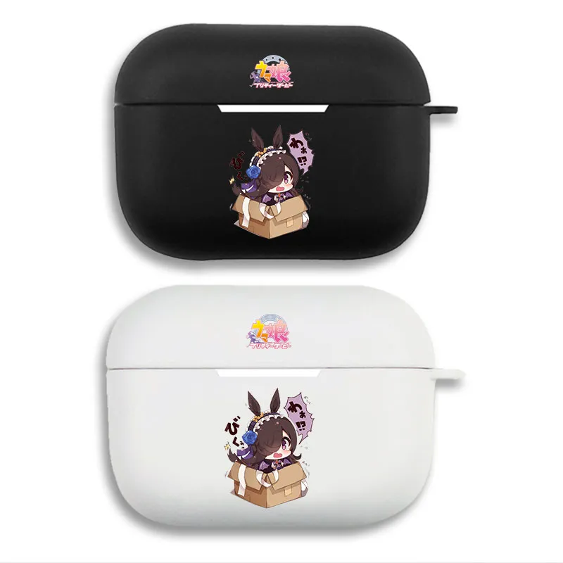 Uma Musume - Rice Shower Chibi in Box Graphic Print Matte Silicone AirPods Case