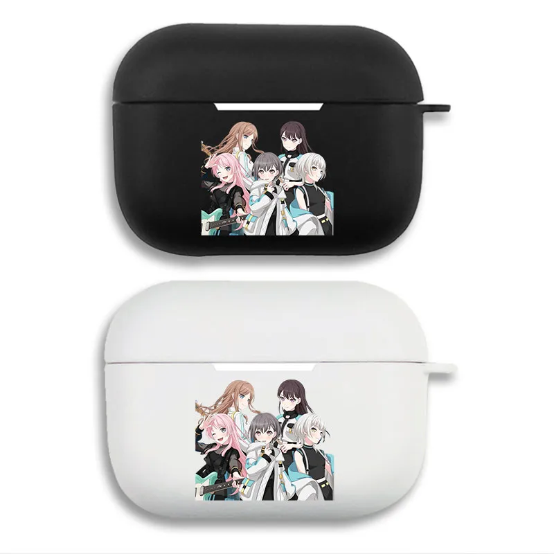 MyGO!!!!! - Cute Anime Group Graphic Print Matte Silicone AirPods Case