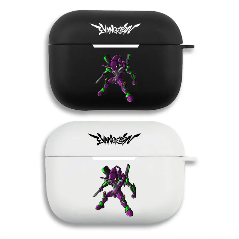 EVA Anime Unit-01 - Mecha Graphic Print Matte Silicone AirPods Case