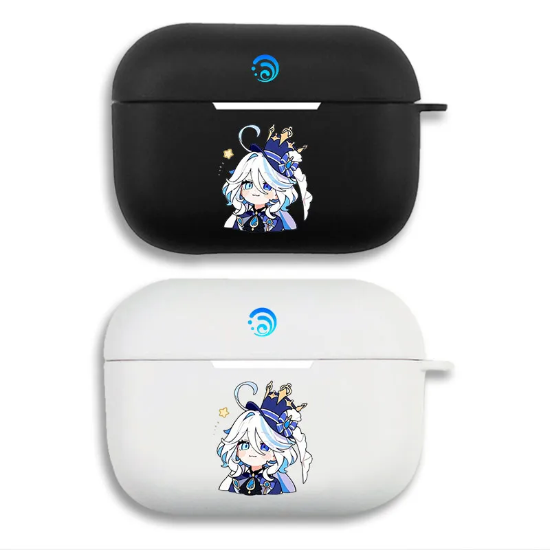 Original God Furina - Cute Chibi Hydro Archon Graphic Print Matte Silicone AirPods Case