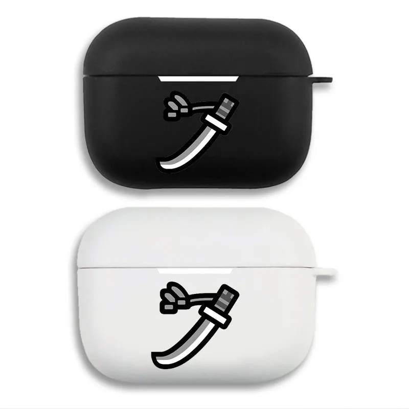 Monster Hunter Long Sword Weapon Icon - Matte Silicone AirPods Case