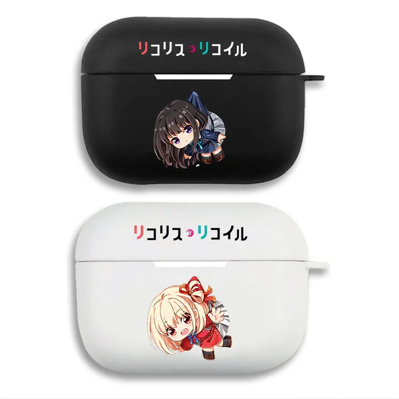 Lycoris Recoil — Cute Chibi Chisato and Takina Anime Graphic AirPods Case
