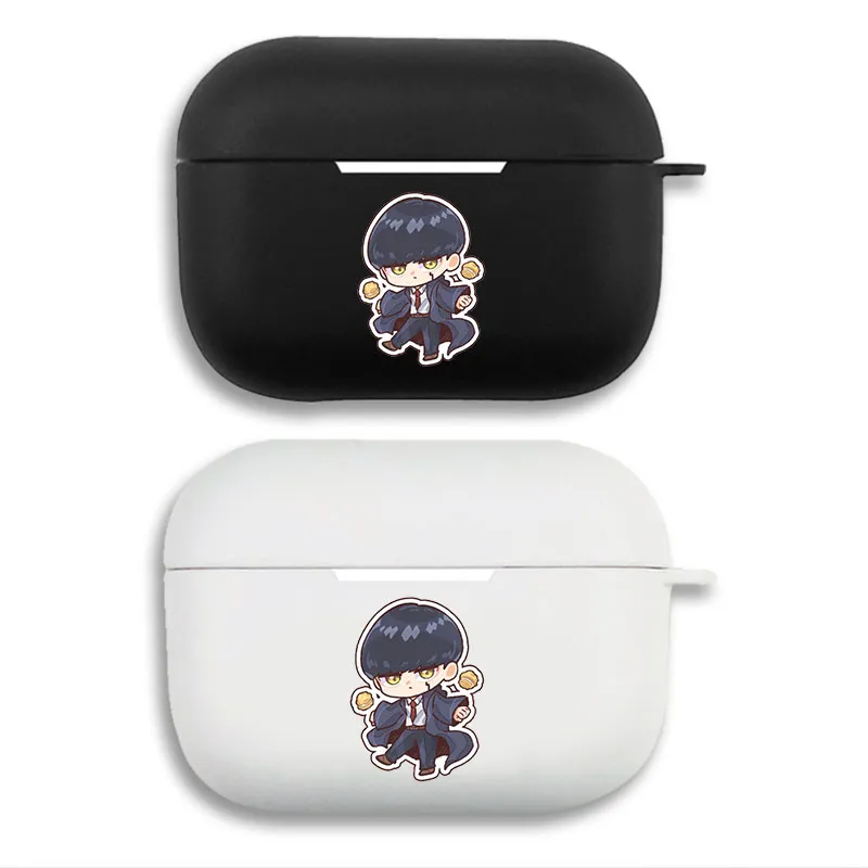 Mashle: Magic and Muscles Mash Burnedead - Chibi Anime Figure Graphic Matte Silicone AirPods Case