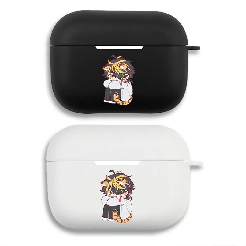 Tokyo Revengers Kazutora Hanemiya - Chibi Anime Tiger Style Graphic Matte Silicone AirPods Case