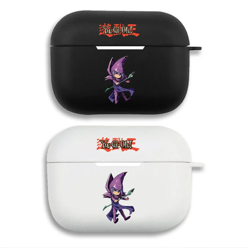 Yu-Gi-Oh! Dark Magician - Chibi Anime Figure Graphic Matte Silicone AirPods Case