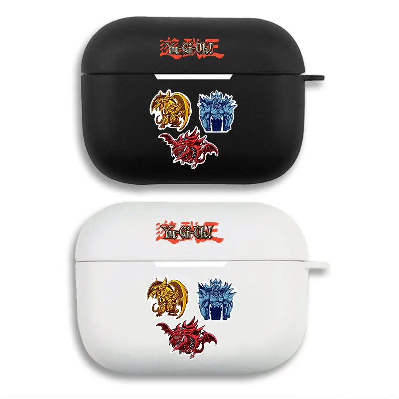 Yu-Gi-Oh! Egyptian Gods - Three Egyptian Gods Graphic Matte Silicone AirPods Case