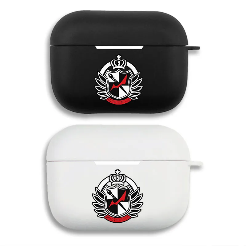 Danganronpa Hope's Peak Academy Crest Logo Matte Silicone AirPods Case