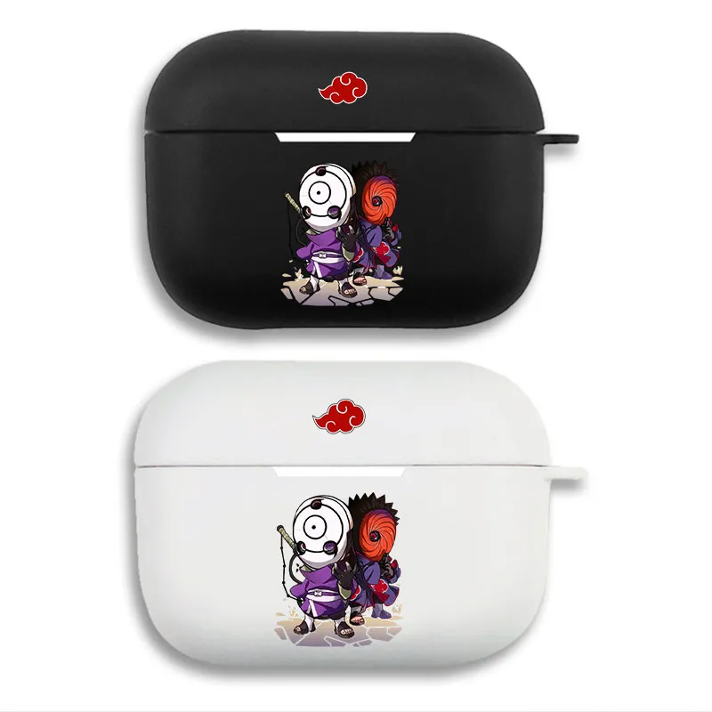 Ninja Anime Akatsuki Obito Tobi — Cute Anime Graphic Print Matte Silicone AirPods Pro Case