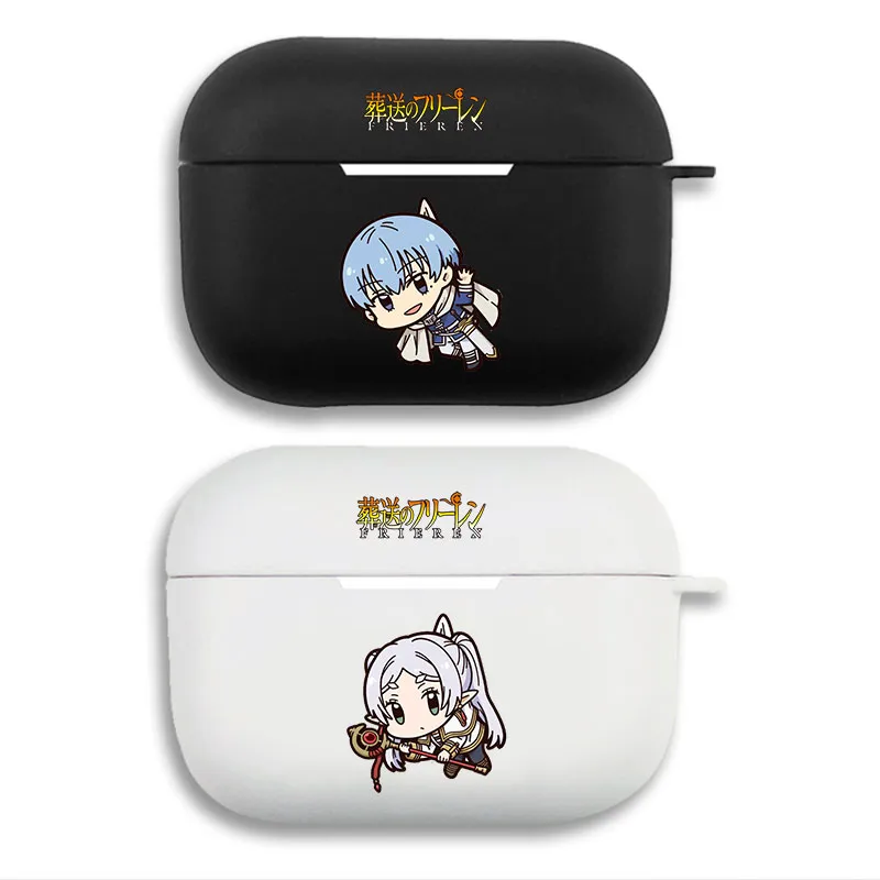 Frieren and Himmel - Cute Chibi Anime Couple Graphic Matte AirPods Case