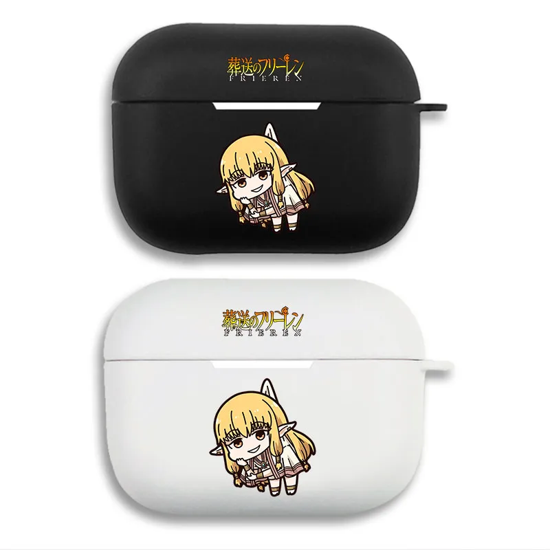 Frieren Beyond Journey's End Serie - Cute Chibi Elf Anime Graphic Matte AirPods Case