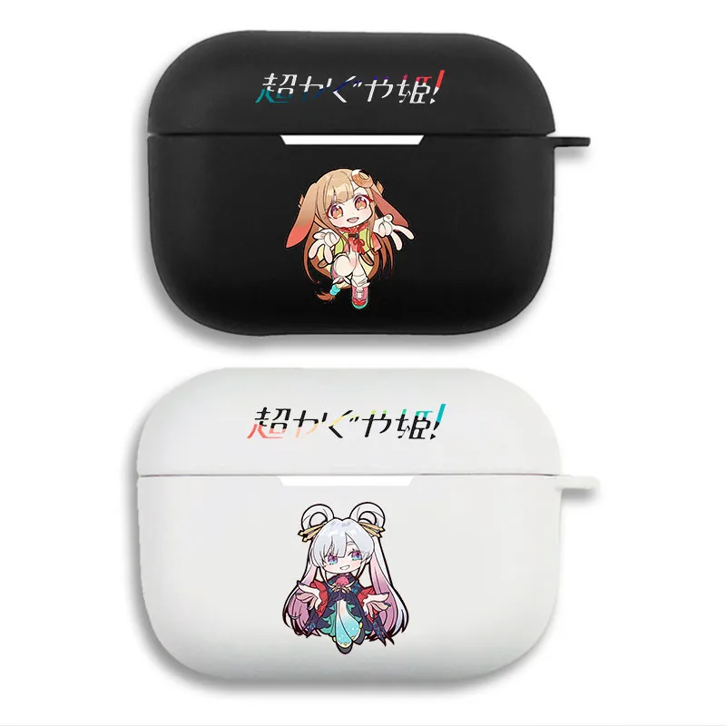 Chou Kaguya Hime Inaba and Kaguya — Cute Chibi Anime Girl Gaming Graphic Matte Silicone AirPods Pro Case