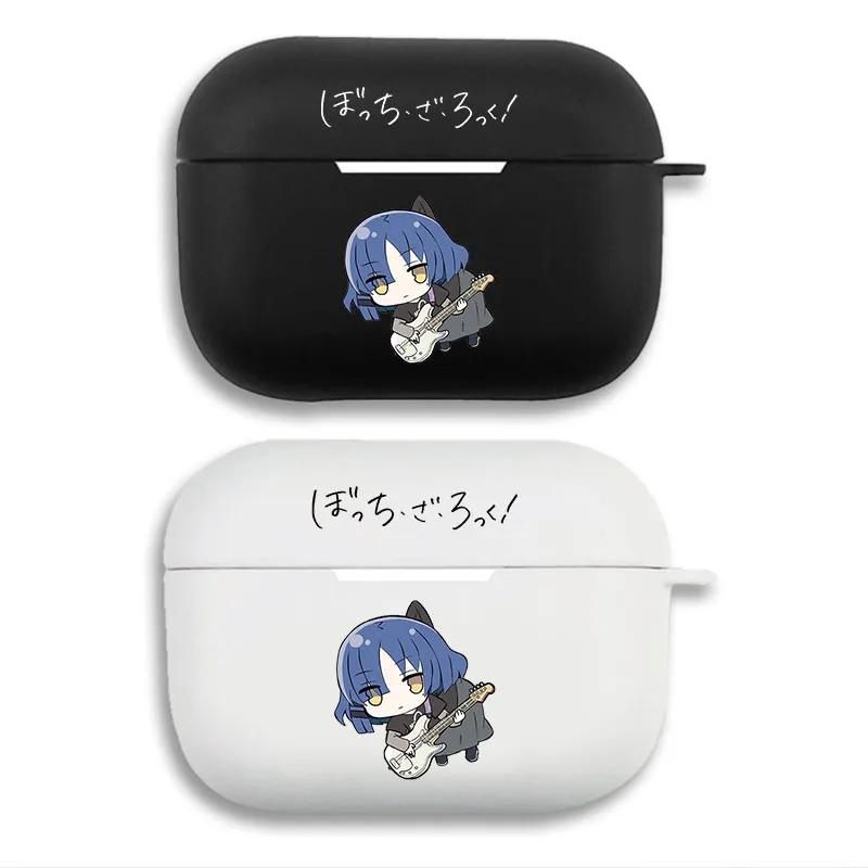 Bocchi the Rock Ryo Yamada — Cute Chibi Anime Bassist Graphic Matte Silicone AirPods Pro Case