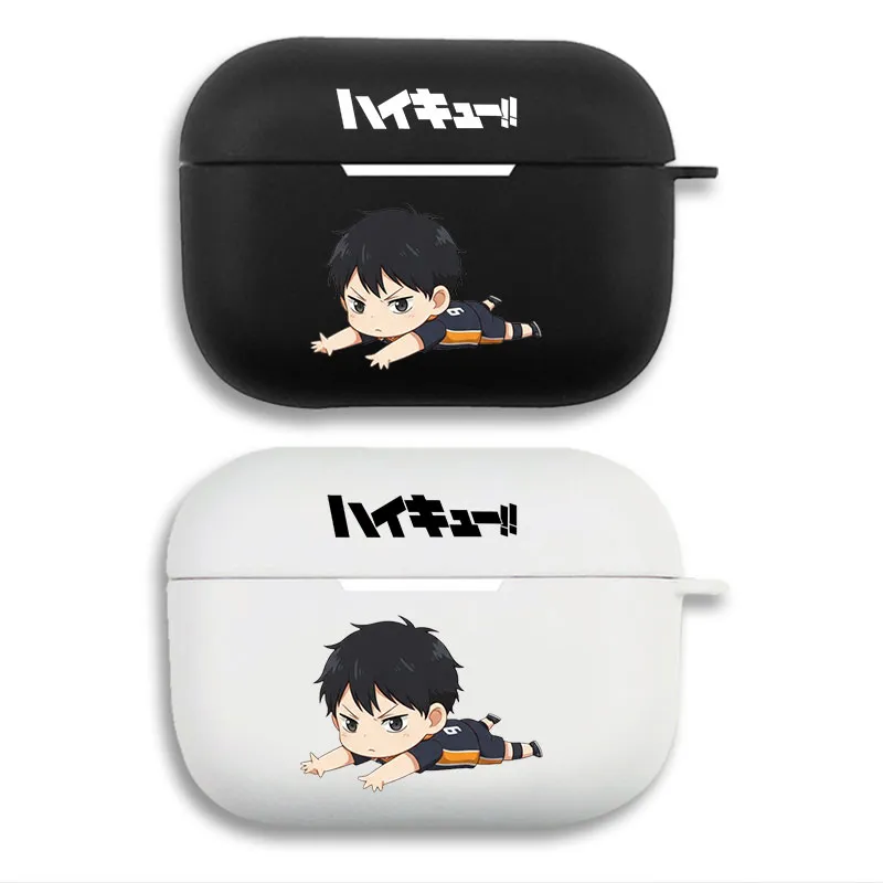 Haikyuu Tobio Kageyama — Karasuno SAlien Visitorter Chibi Anime Graphic Matte Silicone AirPods Pro Case