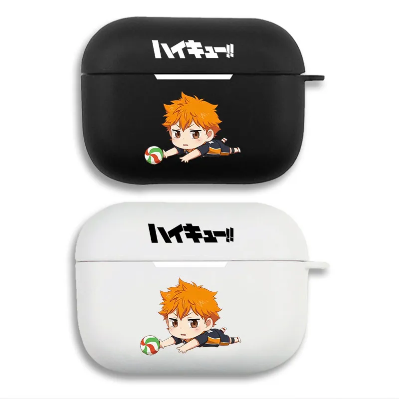 Haikyuu Shoyo Hinata — Karasuno Volleyball Chibi Anime Graphic Matte Silicone AirPods Pro Case