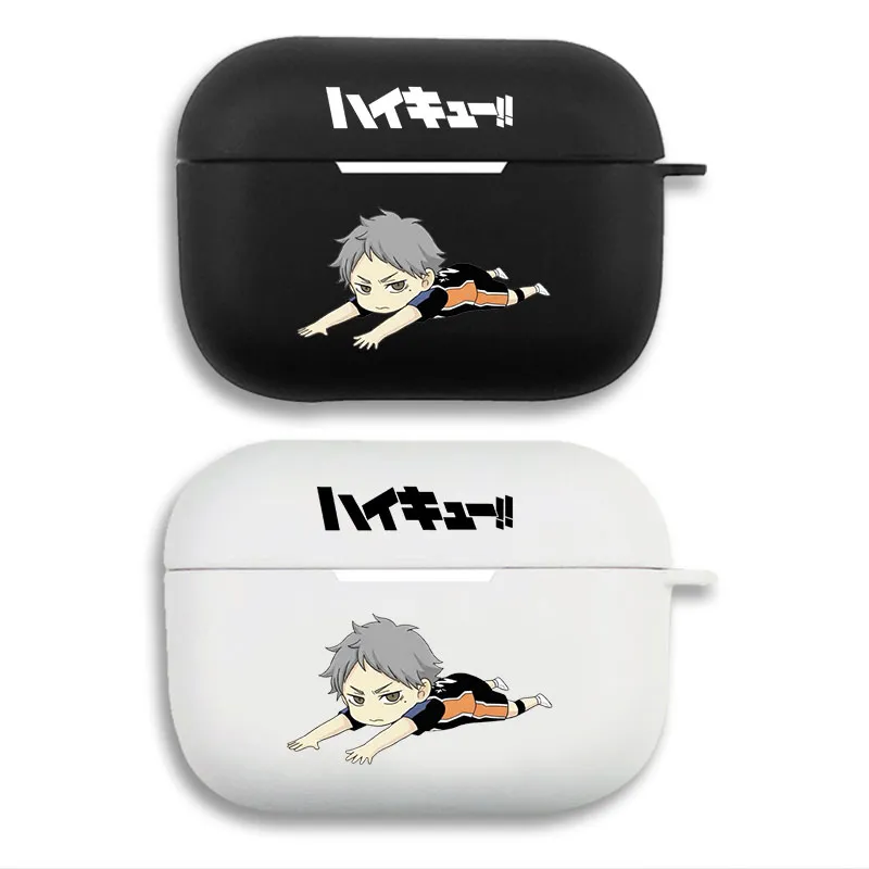 Haikyuu Morisuke Yaku — Karasuno Rival Nekoma Chibi Anime Graphic Matte Silicone AirPods Pro Case