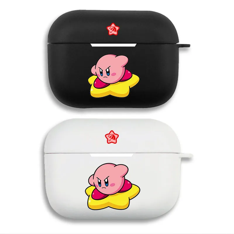 Kirby on Warp Star — Cute Pink Nintendo Gaming Graphic Matte Silicone AirPods Pro Case