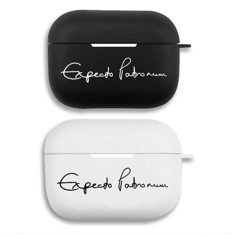 Wizard Tales Expecto Patronum Spell Cursive Script AirPods Case