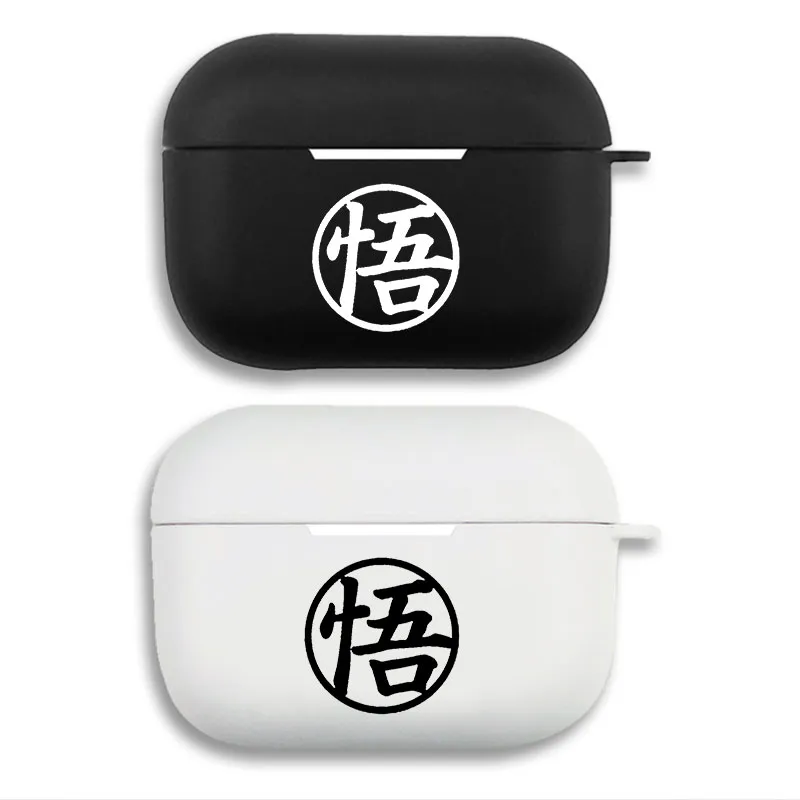 Ki Fighter Satoru Go Symbol — Son Goku Kanji Anime Graphic Matte Silicone AirPods Pro Case