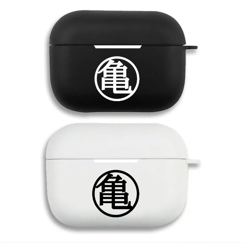 Ki Fighter Kame Symbol — Son Goku Turtle School Kanji Graphic Matte Silicone AirPods Pro Case