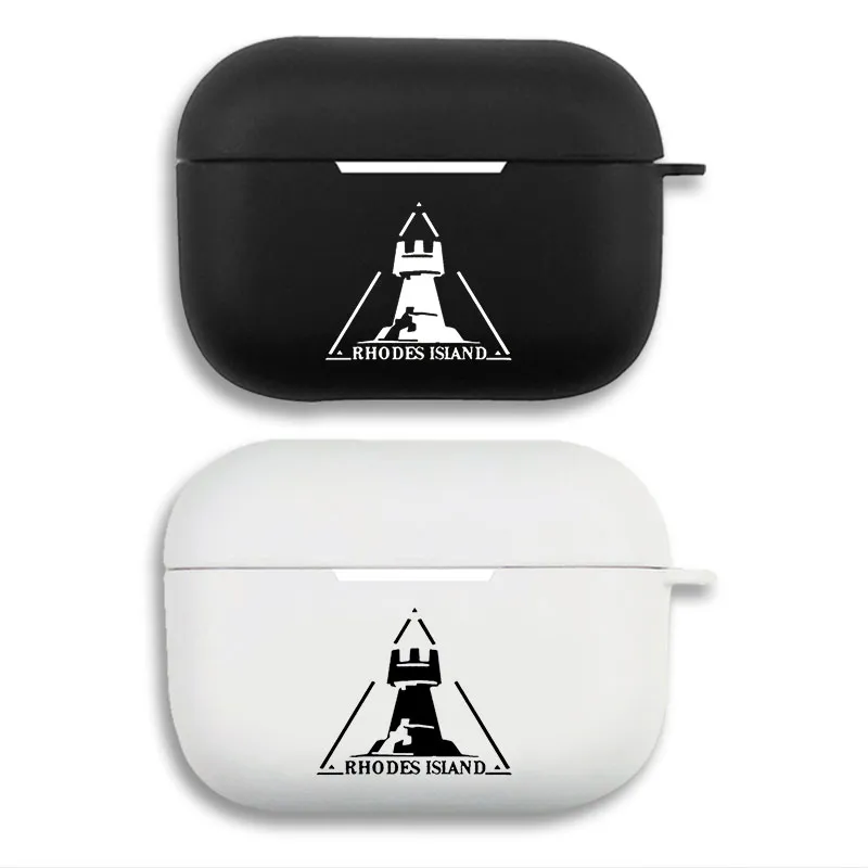 Arknights Rhodes Island Logo Matte Silicone AirPods Case
