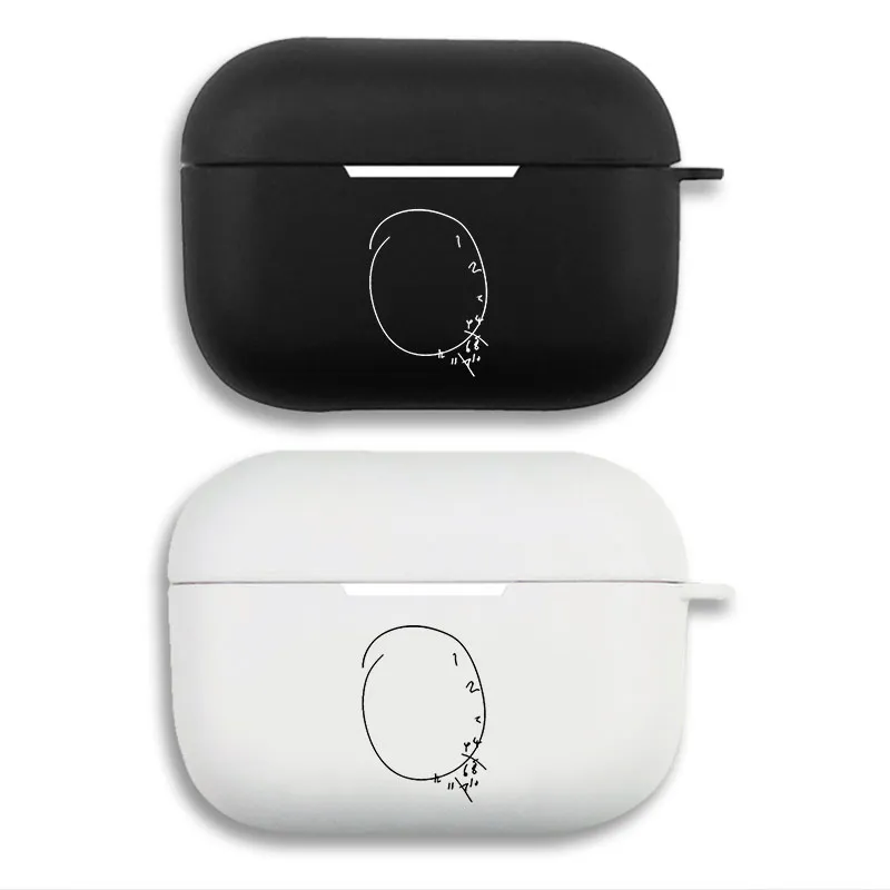 Eve Singer Vocaloid Utuite Utaite Culture - Minimalist Line Art Matte Silicone AirPods Case