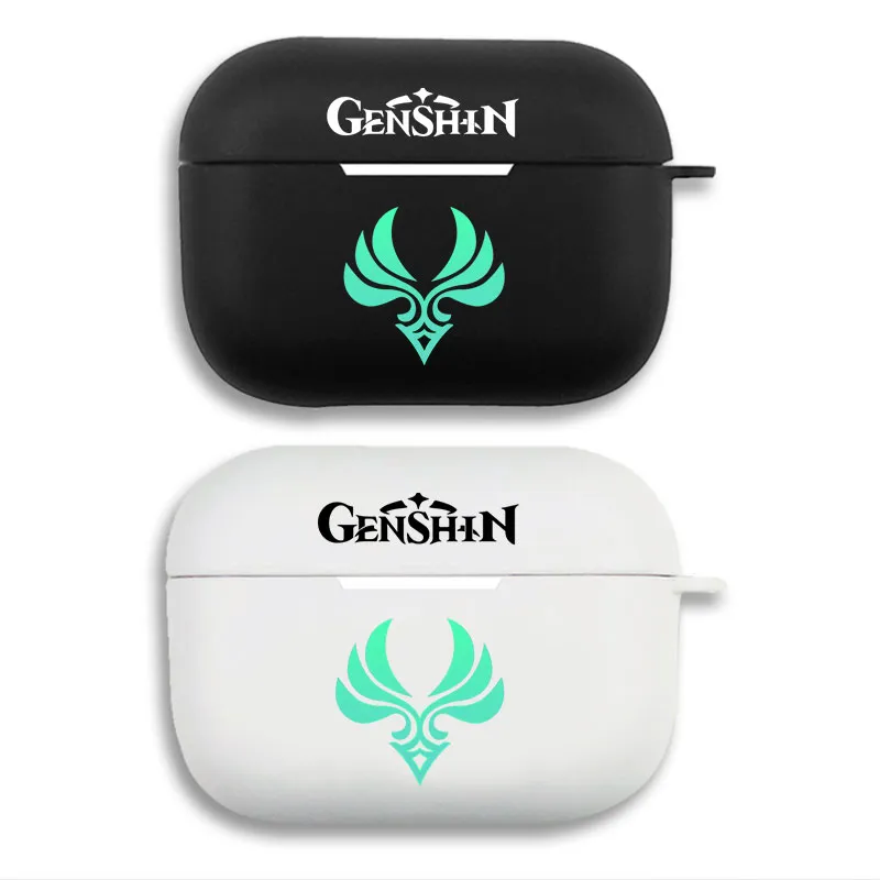 Original God Anemo Element Symbol - Matte Silicone AirPods Pro Case