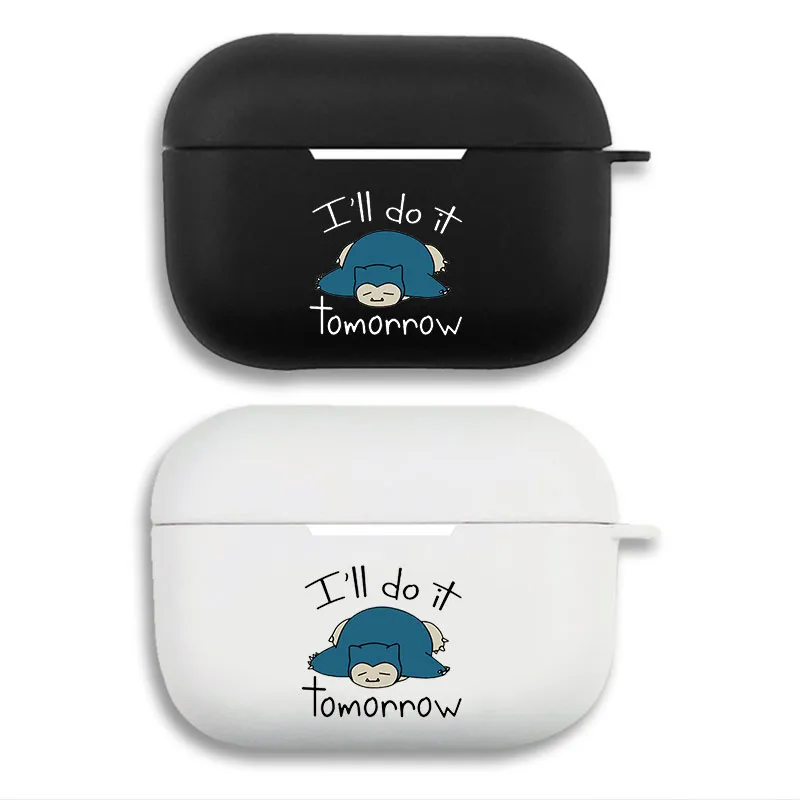 Creature Collection Snorlax I'll Do It Tomorrow - Funny Matte AirPods Pro Case