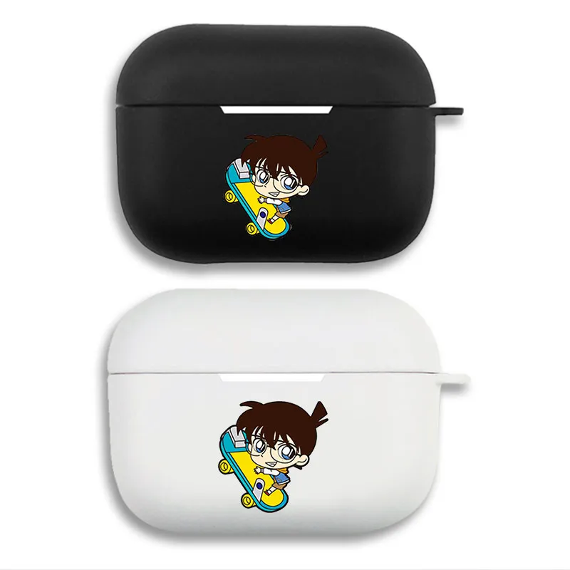DAlien Visitorective Conan Edogawa Skateboard - Matte Silicone AirPods Pro Case
