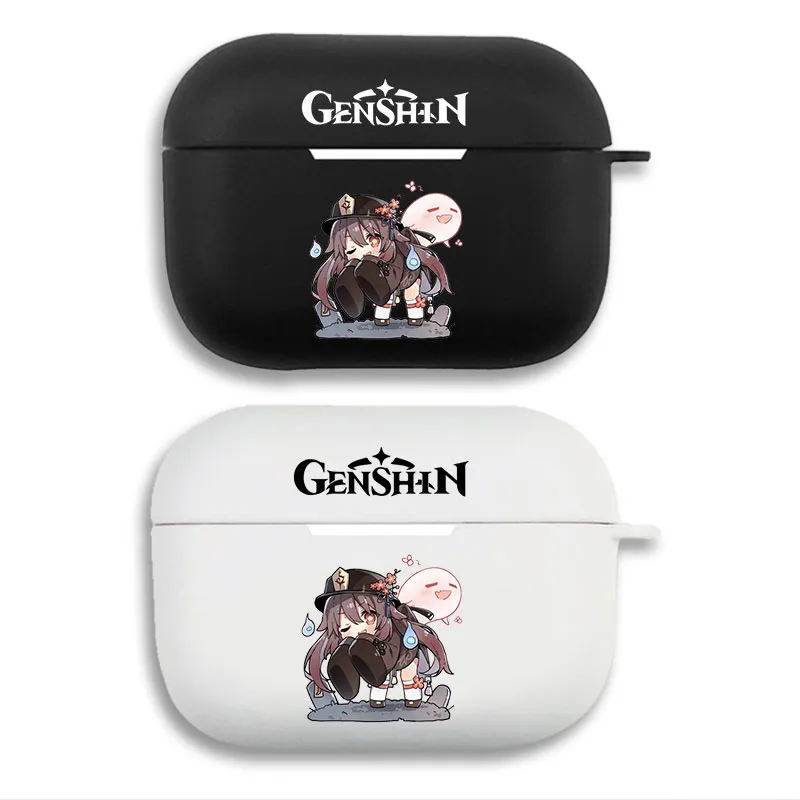 Original God Hu Tao Cute Chibi - Matte Silicone AirPods Pro Case