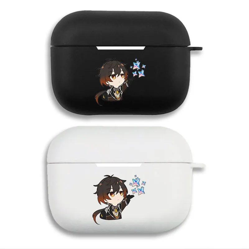 Original God Zhongli Cute Chibi - Matte Silicone AirPods Pro Case