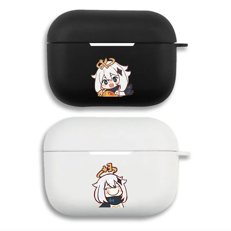 Original God Paimon Cute Chibi - Matte Silicone AirPods Pro Case