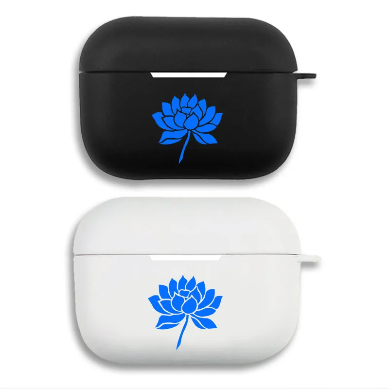 NANA Osaki Lotus Flower Tattoo - Blue Matte Silicone AirPods Pro Case