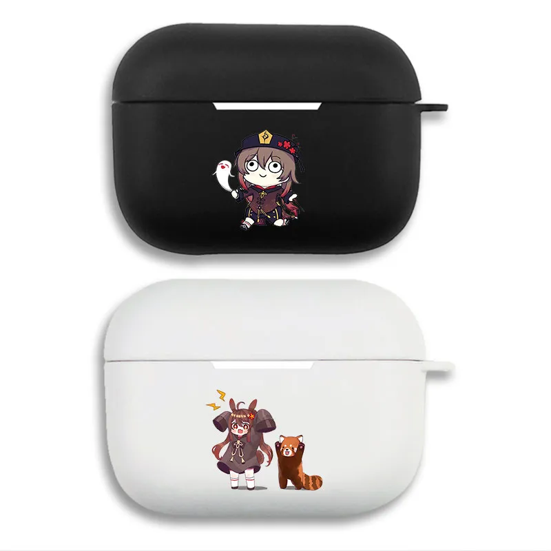 Original God Hu Tao & Xiangling - Cute Matte Silicone AirPods Pro Case