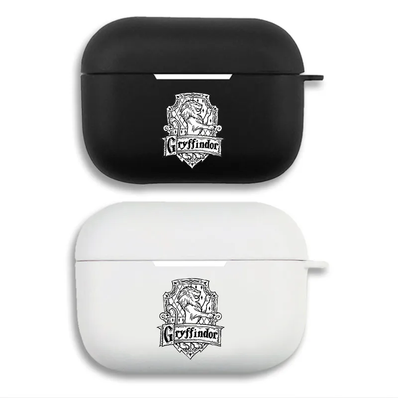 Wizard Tales Gryffindor Crest House Badge Matte Silicone AirPods Case