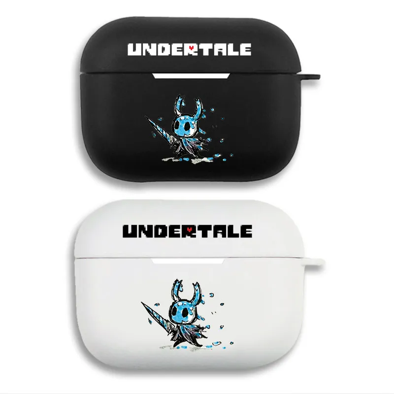 Hollow Knight and Undertale Crossover Graphic Matte Silicone AirPods Case